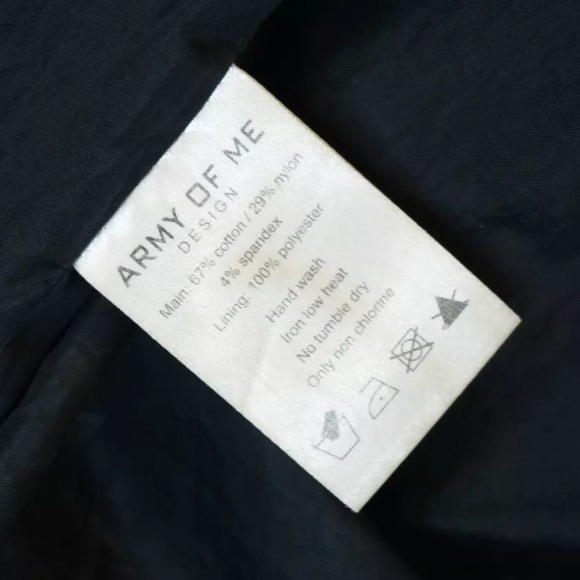 Army of Me Gray Waxed Cotton Military Style Parka Jacket Men's M - Picture 8 of 13